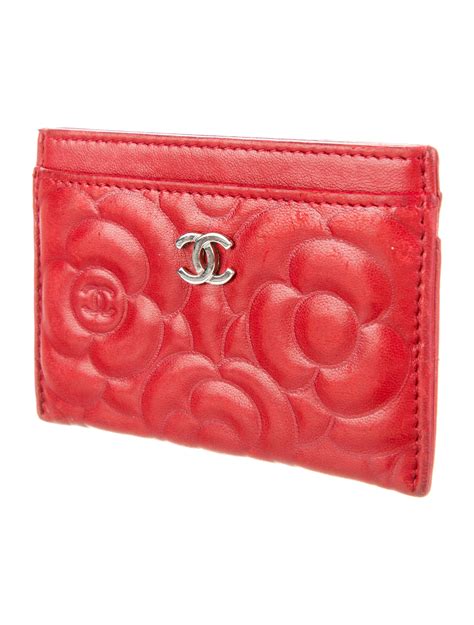 chanel camellia card holder|real real chanel wallets.